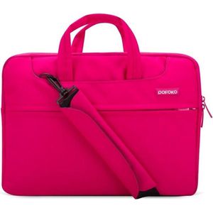 POFOKO 15.4 inch laptoptas met schouderband - Magenta