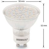 Groenovatie LED Spot GU10 Fitting - 3W - SMD - 52x50 mm - Dimbaar - Koel Wit