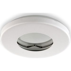 Inbouwspot, Rond, Waterdicht IP54, Ø85 mm, Mat Wit