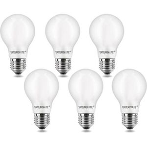 Groenovatie LED Filament Lamp E27 Fitting - 4W - Extra Warm Wit - Dimbaar - 6-Pack - Mat