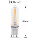 G9 - LED Filament Lamp - Extra Warm Wit - 2W - Energie-efficiëntieklasse A++