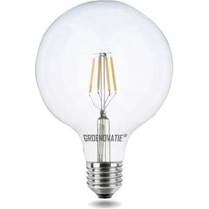 Groenovatie LED Filament Globelamp E27 Fitting - 4W - 160x125 mm - Warm Wit - Dimbaar