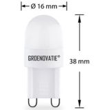 Groenovatie LED Lamp - G9 Fitting - 1W - Extra Klein - Extra Warm Wit - 6-Pack