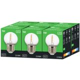 Groenovatie LED Filament - E27 Fitting - Kogellamp G40 - 1W - Extra Warm Wit - 6-Pack