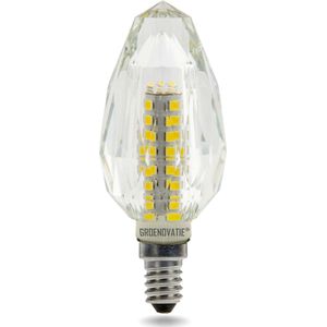 E14 LED Crystal Kaarslamp 3W Warm Wit