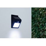 Groenovatie LED Buitenwandlamp - 1,5W - Op Zonne-Energie - Waterdicht - 124 X 96 X 49 Mm - Sensor