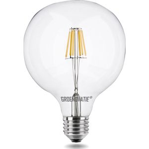 E27 LED Filament Globelamp 6W Warm Wit Dimbaar 125mm