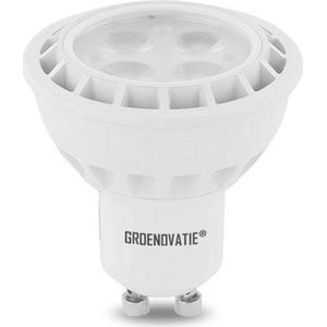 Groenovatie LED Spot GU10 Fitting - 3W - SMD - Pro - 53x50 mm - Dimbaar - Warm Wit