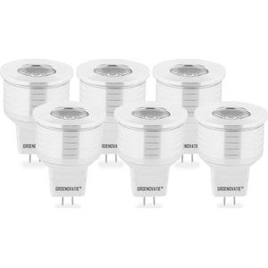 Groenovatie LED Spot GU4 / MR11 Fitting - 3W - 47x35 mm - Dimbaar - 6-Pack - Warm Wit