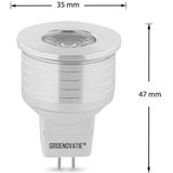 Groenovatie LED Spot - 3W - GU4 / MR11 Fitting - Warm Wit - Dimbaar - 35mm - 10-Pack