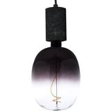 Marmeren Hanglamp Deluxe, E27 Fitting, Ø65 x 100 mm, Zwart