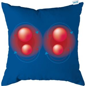 Comfy massagekussen | aqua | massage apparaat met infrarood warmtefunctie | adapter voor auto