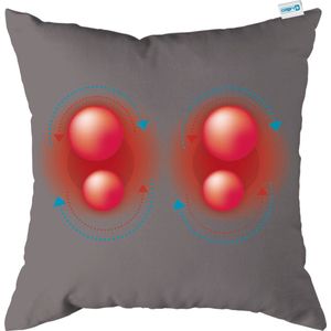 Comfy - Massagekussen - Grijs - Oplaadbaar - Infraroodwarmte