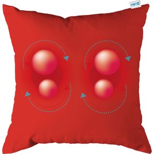 Comfy - Massagekussen - Rood - Oplaadbaar - Draadloos - Infrarood Warmtefunctie