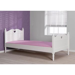 Lilli Furniture - Kinderbed - Inclusief HR40 koudschuim matras - inclusief lattenbodem - 90x200cm - Wit