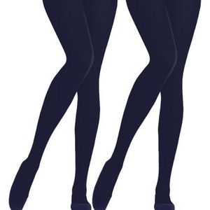 Panty - Donkerblauw - 2-Pack - Blikdicht 60 denier