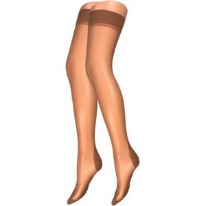 Panty Overknees beige Streep Panty overknees 20 Denier Kousen