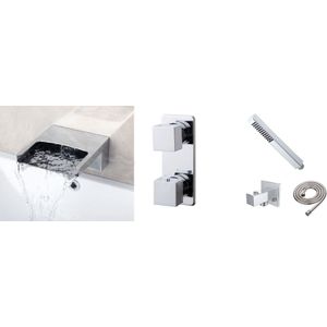 Mueller Nana waterval inbouw badkraan thermostatisch chroom