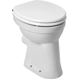 Mueller Staande verhoogde toiletpot +6 PK wit