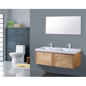 Lambini Designs Orion badmeubel 120cm 2 kraangaten eiken