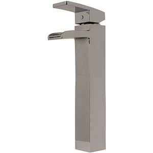 Mueller Cube waterval hoge wastafelkraan PVD-coating chroom