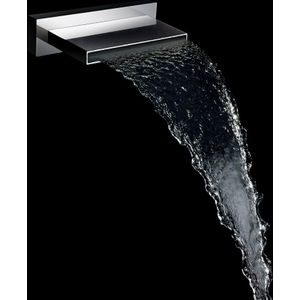 Mueller ABS baduitloop waterval 20cm chroom