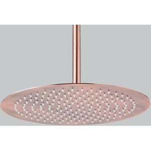 Saniclear Copper hoofddouche 30cm koper geborsteld
