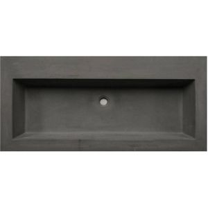 Lambini Designs Concrete meubelwastafel 100cm zonder kraangat betongrijs