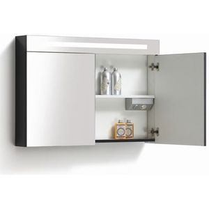 Lambini Designs TL spiegelkast Hoogglans wit 120cm