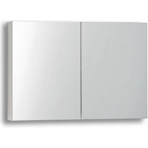 Lambini Designs Basic spiegelkast Hoogglans wit 80cm