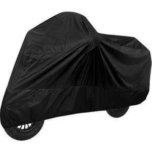 Motorhoes - Zwart - Waterdicht - Dubbel Gestikt Polyester 200D