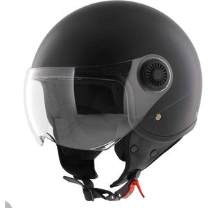 Vito Loreto Jethelm - Motorhelm & Scooterhelm - Mat zwart - Maat XXL