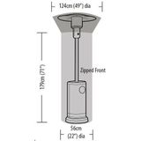 Terrasverwarmer Beschermhoes - Zwart - Met Rits & Koord