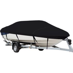 Boothoes - Bootzeil - Afdekzeil Boot - Zwart - Maat B: 425-485 x 228 cm