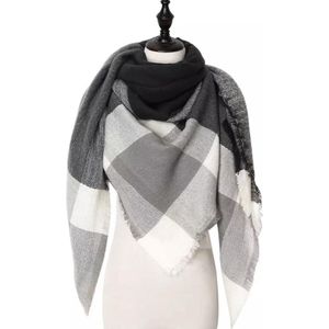 Emilie Scarves - sjaal - driehoeksjaal - grijs - winter sjaal