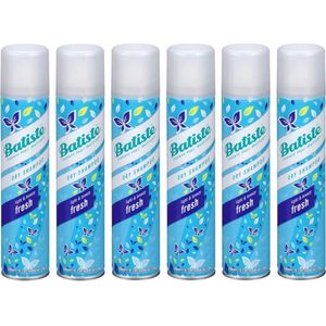Batiste Fresh Droogshampoo - 6x 200 ml - Voordeelpakket