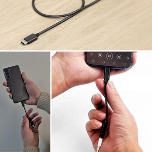 Hoge kwaliteit digitale USB-C naar 3.5mm AUX audio adapter met DAC