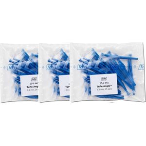 Tepe Angle Blauw 0.6 mm - 3 x 25 stuks - Voordeelverpakking