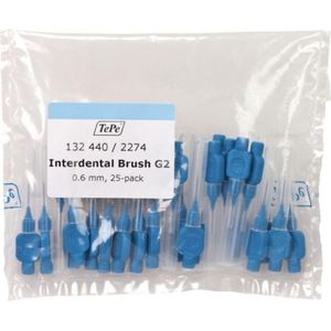 TePe Interdentale Ragers Origineel 0,6 mm Blauw - 3 x 25 stuks - Voordeelverpakking