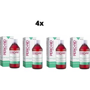 4x Perio-Aid Active Control 0,05% Mondspoelmiddel - Voordeelverpakking