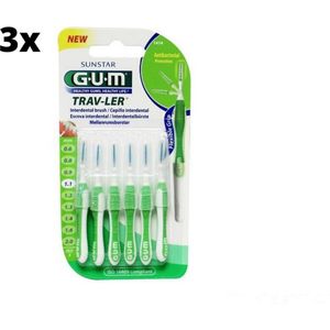Gum Travler Ragers - 1.1mm Groen - 3 x 6 stuks
