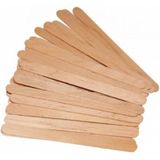 Harsspatels hout smal | Ontharingswax | wax spatels | extra stevig | voor het aanbrengen van wax | 100 stuks