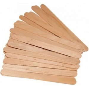Harsspatels hout smal | Ontharingswax | wax spatels | extra stevig | voor het aanbrengen van wax | 100 stuks
