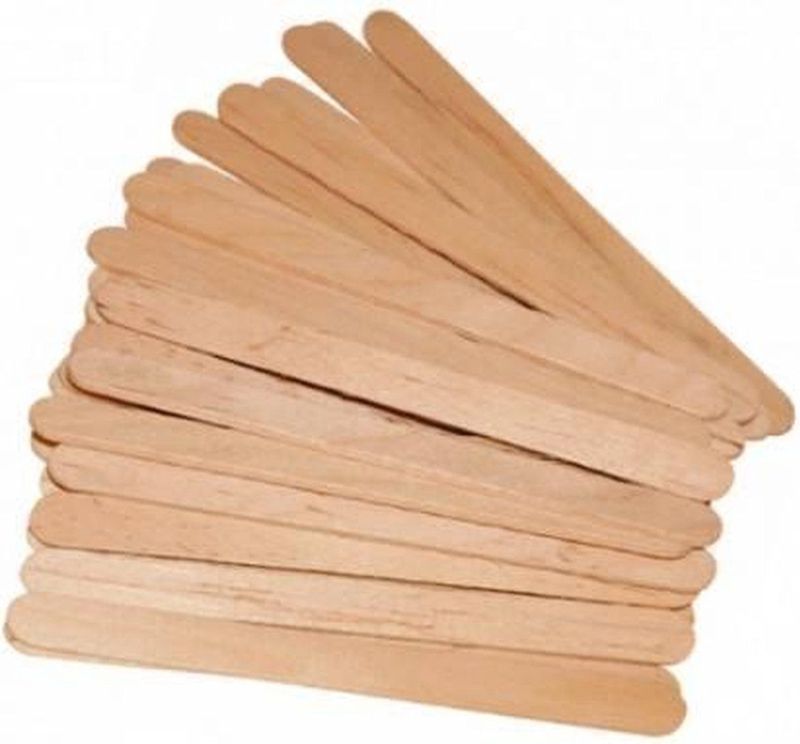 Harsspatels hout smal | Ontharingswax | wax spatels | extra stevig | voor het aanbrengen van wax | 100 stuks