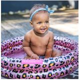 Swim Essentials Babyzwembadje Opblaasbaar - Zwembad Baby - Rosé Goud Panterprint - Ø 60 cm