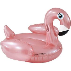 Swim Essentials Opblaas Flamingo XXL - Opblaasbaar Zwembadspeelgoed - Rosé Goud - 160 x 130 x 67 cm