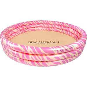 Swim Essentials Opblaasbaar Zwembad - Kinderzwembad - Roze Zebra - Ø 150 cm