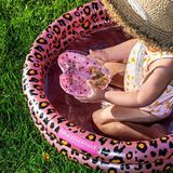 Swim Essentials Opblaasbaar Zwembad - Baby & Kinder Zwembad - Rosé Goud Panterprint - Ø 100 cm