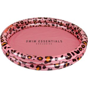 Swim Essentials Opblaasbaar Zwembad - Baby & Kinder Zwembad - Rosé Goud Panterprint - Ø 100 cm