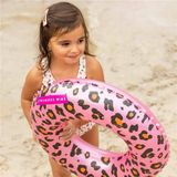 Swim Essentials Zwemband - Zwemring - Rosé Goud Panterprint - 55 cm